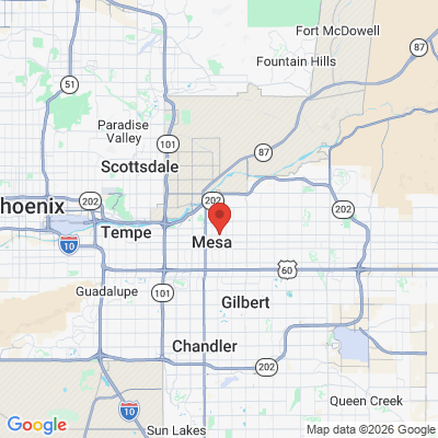 Map to  office in Mesa, AZ
