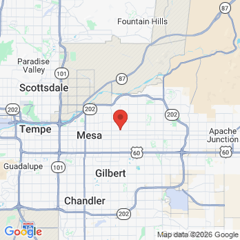 Map to Comfort Dental - East Mesa office in Mesa, AZ