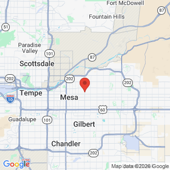 Map to Dental Views/Sunview Dental Care office in Mesa, AZ