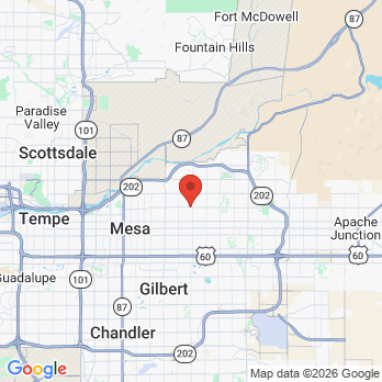 Map to Dr. Vital office in Mesa, AZ