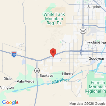 Map to Desert Valley Pediatric Dentistry and Orthodontics office in Buckeye, AZ