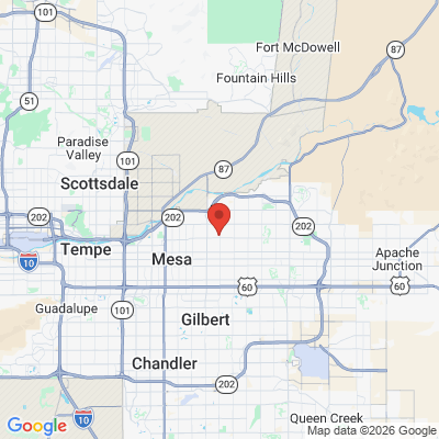 Map to  office in Mesa, AZ