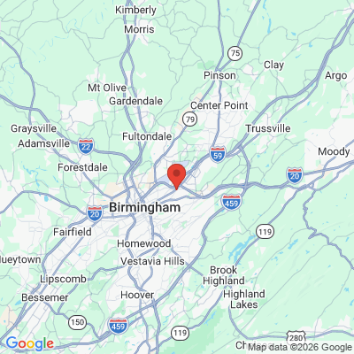 Map to  office in Birmingham, AL