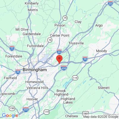 Map to  office in Birmingham, AL
