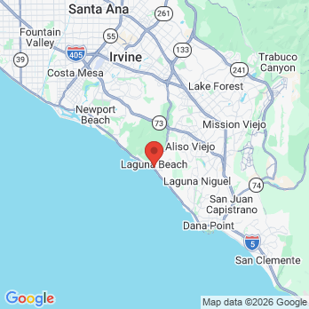 Map to Laguna Beach Dental Arts office in Laguna Beach, CA