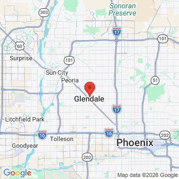 Map to Dr Felipe Salinas  office in Glendale, AZ