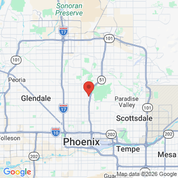 Map to Phoenix Comprehensive Dentistry office in Phoenix, AZ