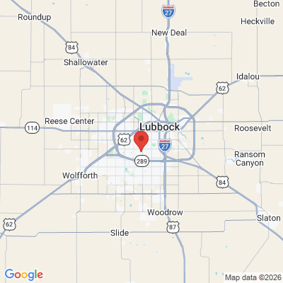 Map to  office in Lubbock, TX