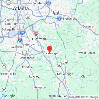 Map to  office in Stockbridge, GA
