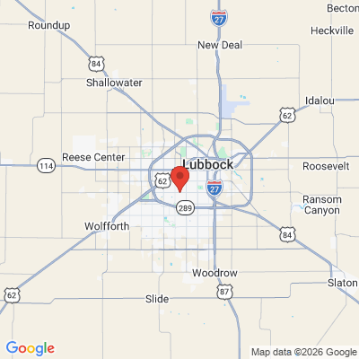 Map to  office in Lubbock, TX