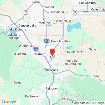 Map to  office in Murrieta, CA