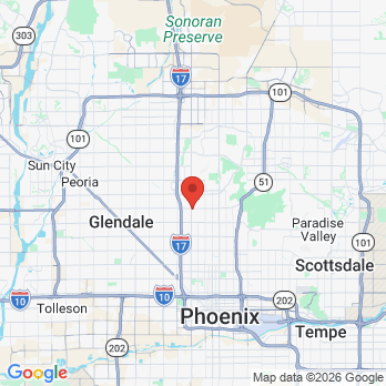 Map to Az Perio Group office in Phoenix, AZ