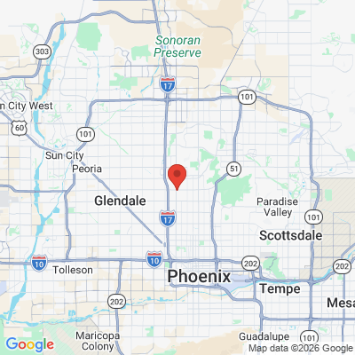 Map to Az Perio Group office in Phoenix, AZ
