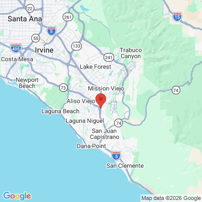 Map to Paul K Ferraro DDS office in Mission Viejo, CA