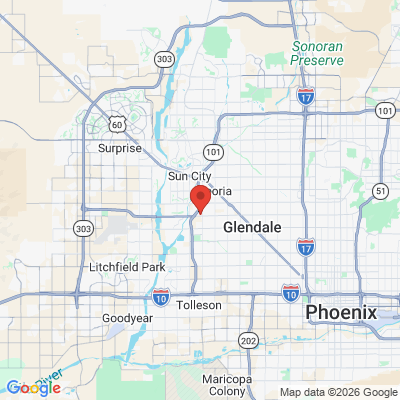 Map to  office in Glendale, AZ