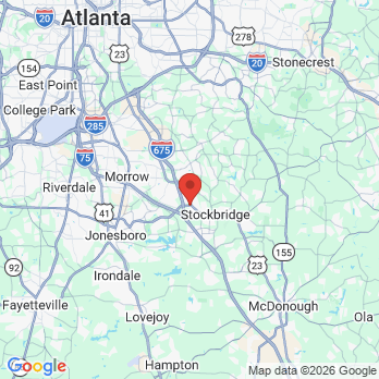 Map to Emergency Dentist Stockbridge office in Stockbridge, GA