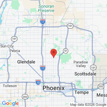 Map to Advanced Dental Care of AZ office in Phoenix, AZ