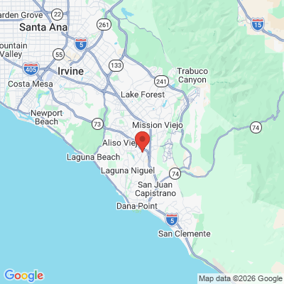 Map to Laguna Niguel Endodontics office in Laguna Niguel, CA