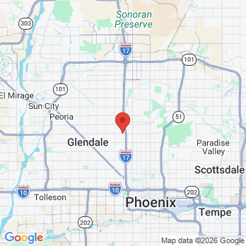 Map to Phoenix Valley Dental LLC office in Phoenix, AZ