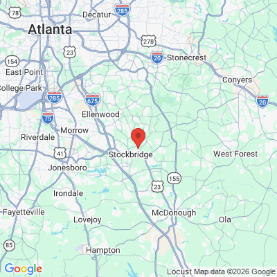 Map to  office in Stockbridge, GA