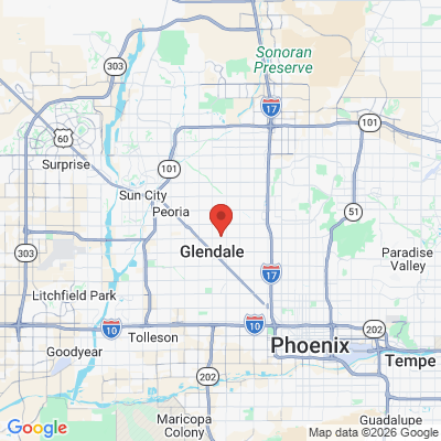 Map to  office in Glendale, AZ