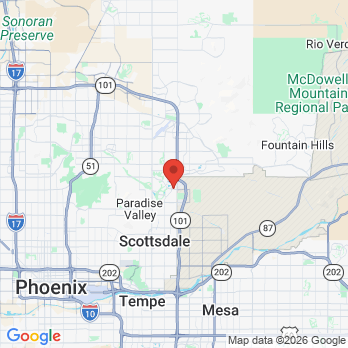 Map to Salt River Dental Care office in Scottsdale, AZ