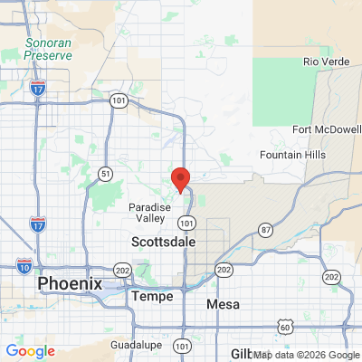 Map to Salt River Dental Care office in Scottsdale, AZ