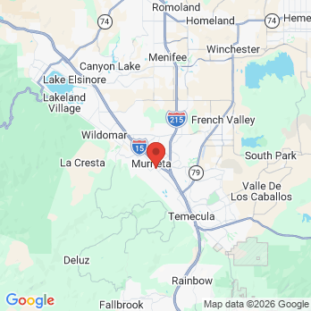 Map to Scola Family Dentistry: Valerie A. Scola, D.D.S. office in Murrieta, CA