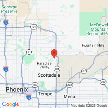 Map to Serenity Smiles office in Scottsdale, AZ