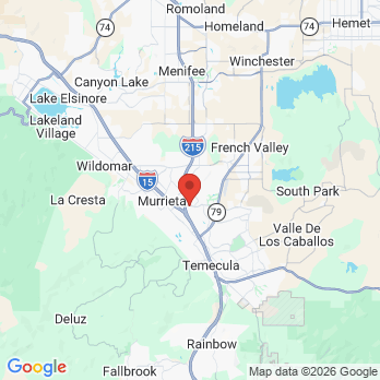 Map to Emergency Dentist Murrieta office in Murrieta, CA
