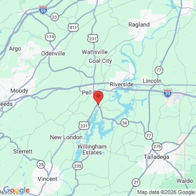 Map to  office in Pell City, AL