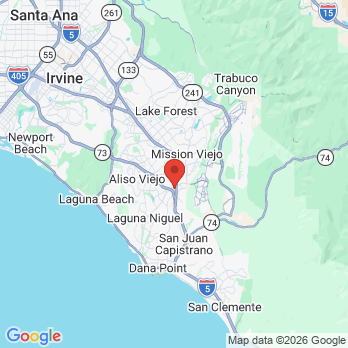 Map to Crown Valley Dental office in Laguna Niguel, CA