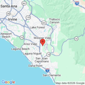 Map to Mission Viejo Family Dentistry office in Mission Viejo, CA