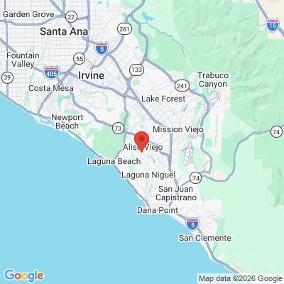Map to Aliso Creek Dental office in Aliso Viejo, CA