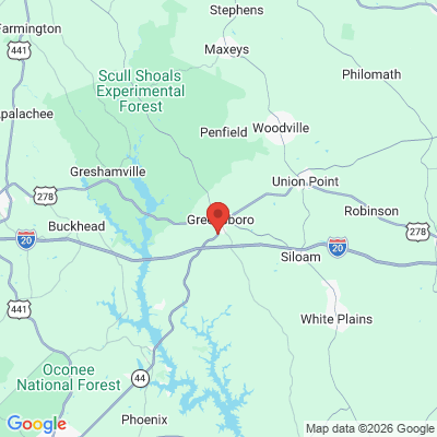 Map to  office in Greensboro, GA