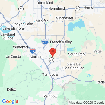 Map to Family Dental Care By Dr Soler office in Murrieta, CA