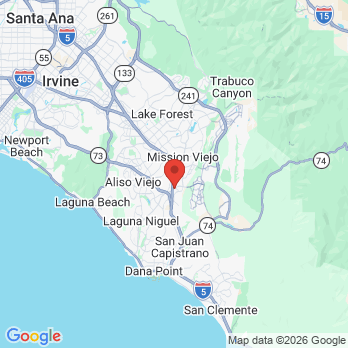 Map to Aria Dental office in Mission Viejo, CA