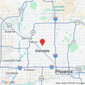 Map to AZ Family Dental Glendale office in Glendale, AZ