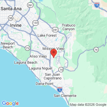 Map to New Garden Dental office in Mission Viejo, CA