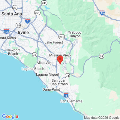 Map to New Garden Dental office in Mission Viejo, CA