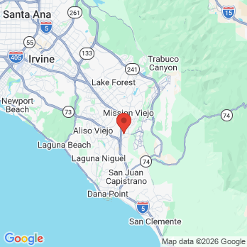 Map to Parkview Dental Group office in Mission Viejo, CA
