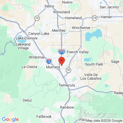 Map to  office in Murrieta, CA