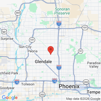 Map to Stanfield Dental  dba Glendale Gentle Dentistry office in Glendale, AZ
