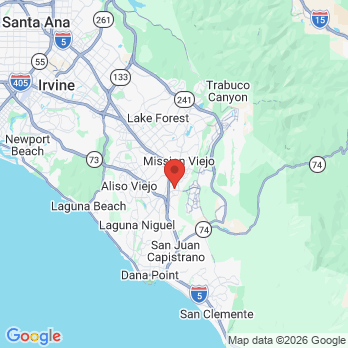 Map to Kord Dentistry and Orthodontics office in Mission Viejo, CA