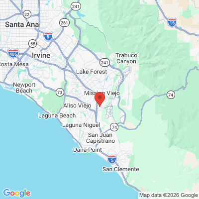 Map to Kord Dentistry and Orthodontics office in Mission Viejo, CA