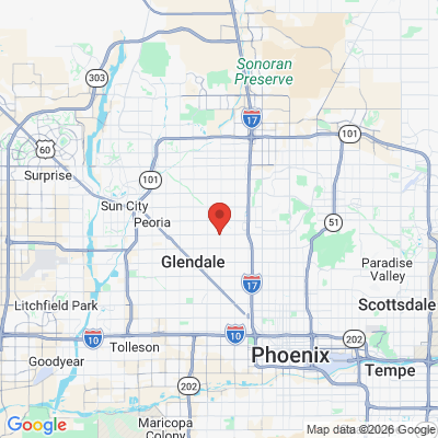 Map to  office in Glendale, AZ
