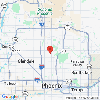 Map to Westwind Dental Sunnyslope office in Phoenix, AZ