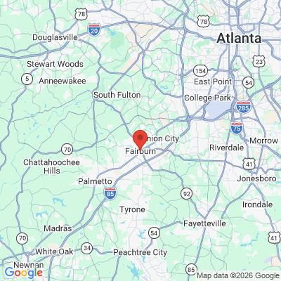 Map to  office in Fairburn, GA