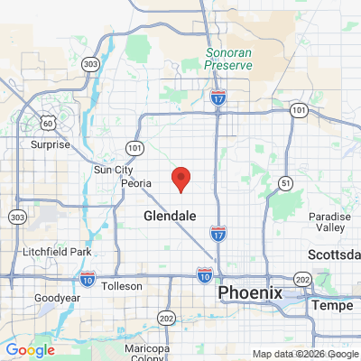 Map to  office in Glendale, AZ