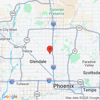 Map to Metro Dental Center office in Phoenix, AZ